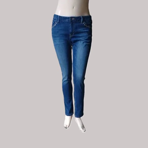 Mossimo Skinny Jeans Studded Pockets Size 4 - Picture 7 of 7
